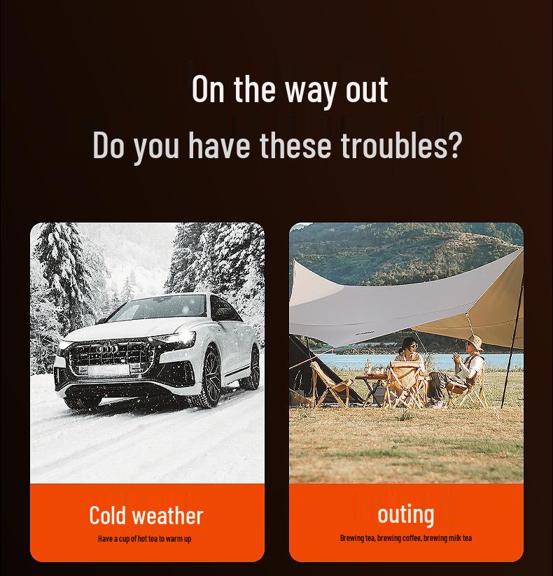 Universeller elektrischer Wasserkocher für das Auto zum Kochen von Wasser