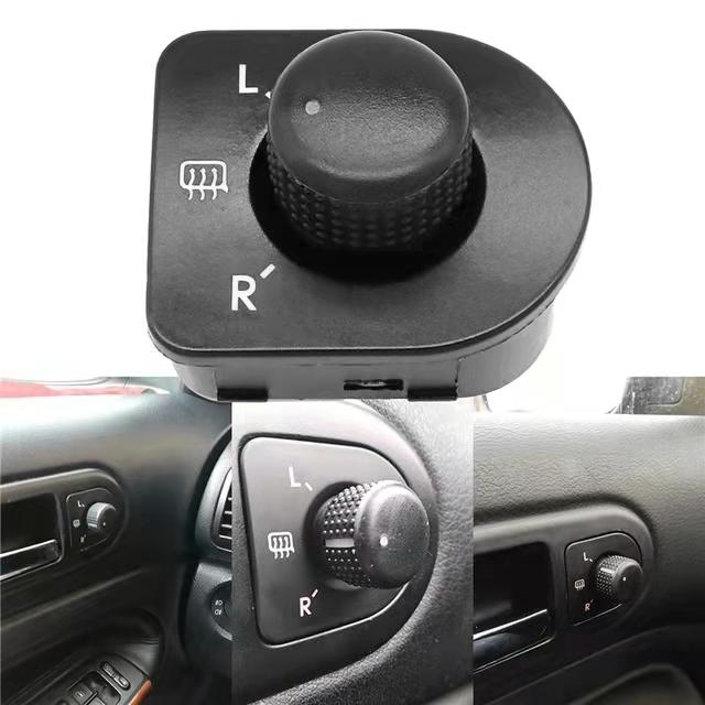 Car Side Mirror Knob Switch Rearview Adjustment Button Heating Control for VW Beetle Passat B5 Bora Golf 4 Jetta MK4 1J1959565F Cup Holders 5