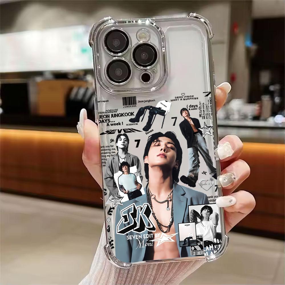 Euphoria J-JungkookS Plating Phone Case For Samsung S26 S25 S24 S23 S22 S21 S20 FE Note20 Edge Plus Ultra 4G 5G Anti Fall Airbag