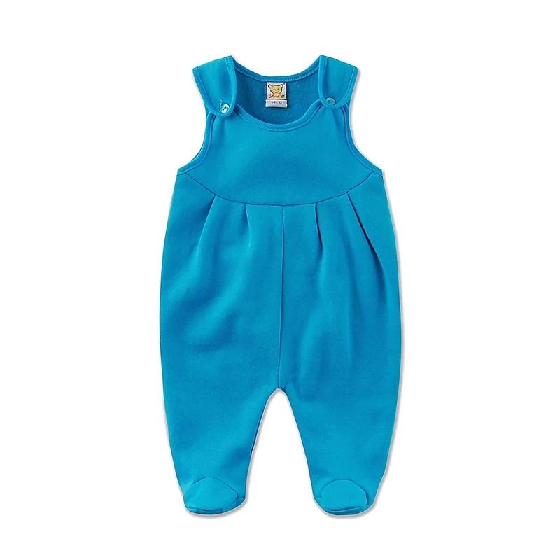 Boy Girl  Baby Sleeveless One Piece Newborn Romper Winter Spring Fleece Hot Footie With Button Cotton With Flece Hot Pants