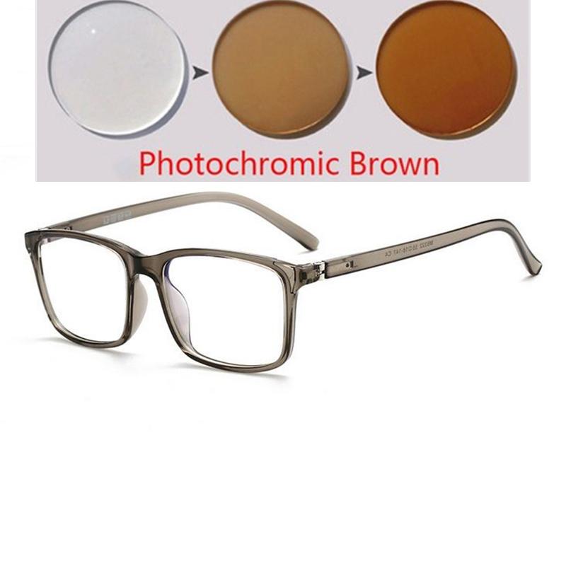 TR90 Spring Leg Square Optical Eyeglasses Women Anti Blue Light Prescription Glasses 0 To -6 0