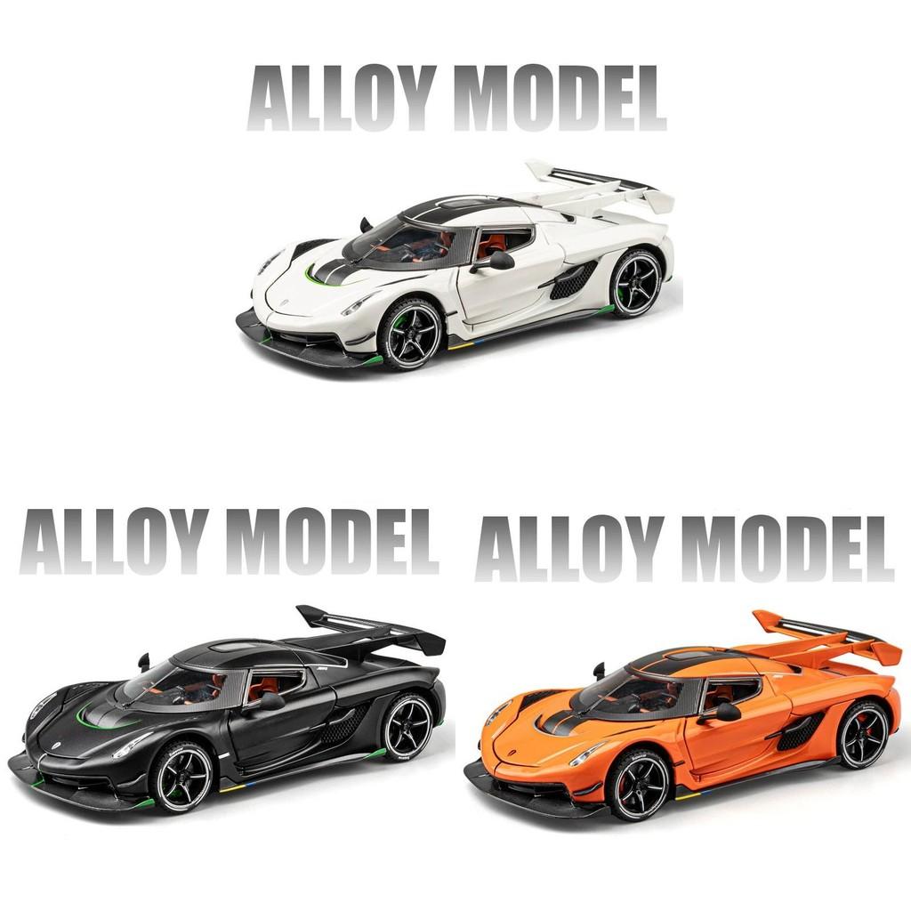 Koenigsegg Car Alloy Model Toy 124 With Sound Light For Kids Collection Play