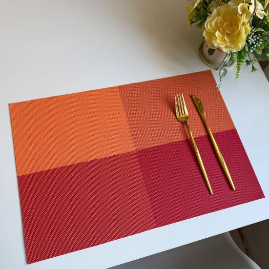 PVC Placemats Waterproof Heat Resistant Non-Slip Dining Table Mats