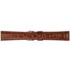 Mimosa Watch Band RA Embossed Crocodile 20mm Brown