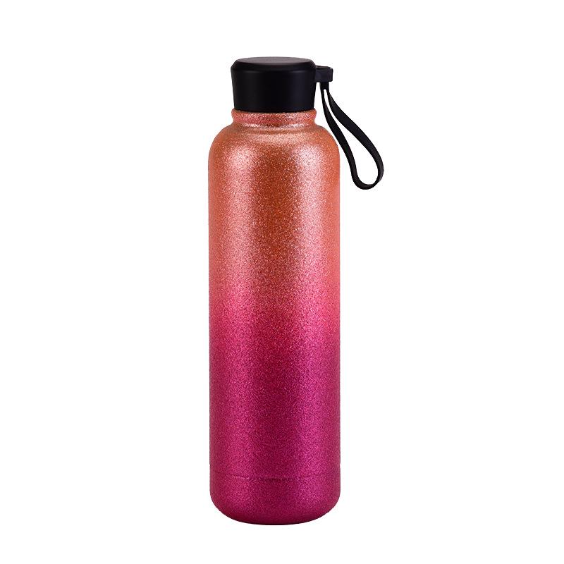 

2025 Glitter Stainless Steel 500ML Double-Layer Insulated Portable Water Bottle 500ml