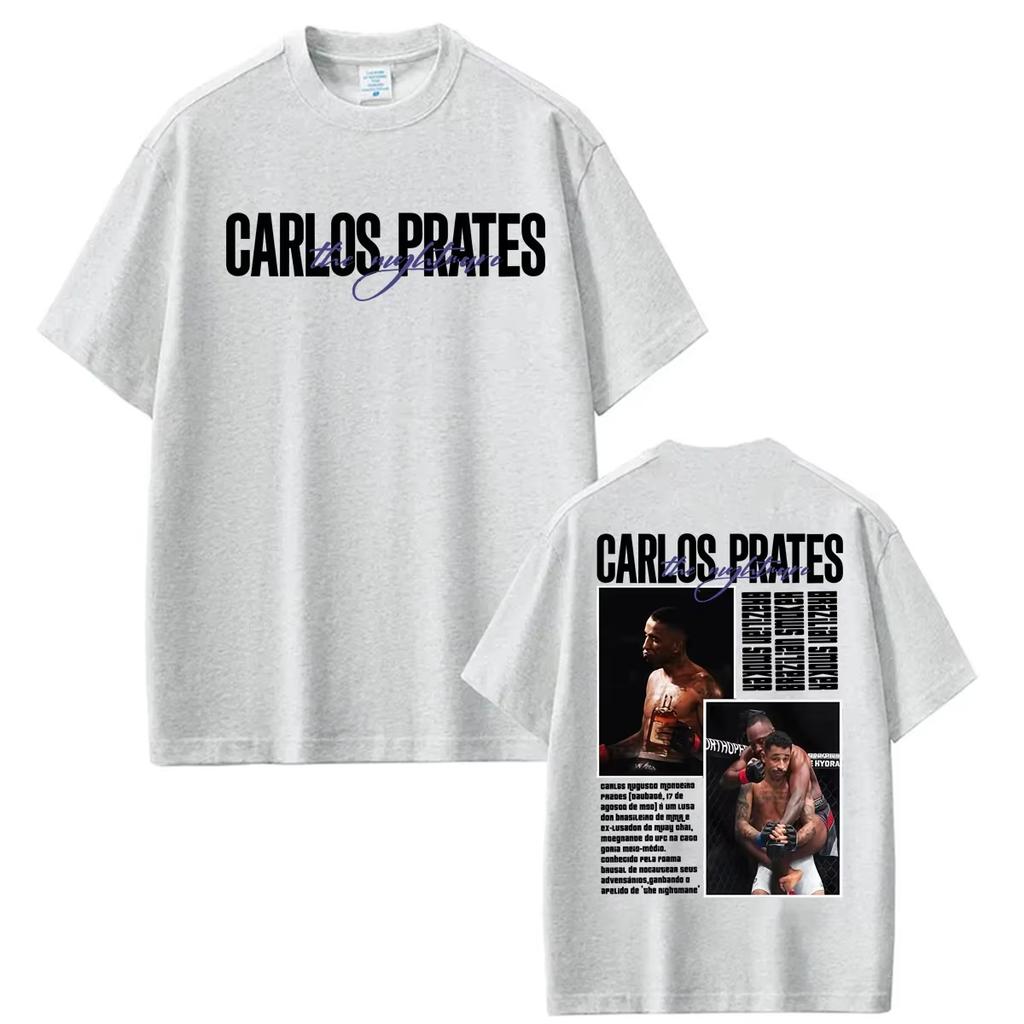 2026 Funny Carlos Prates Brazilian Smoker Graphic T Shirt Men's Women Fashion Gothic Classic T-shirts Y2K Gothic Cotton Oversized T-shirts