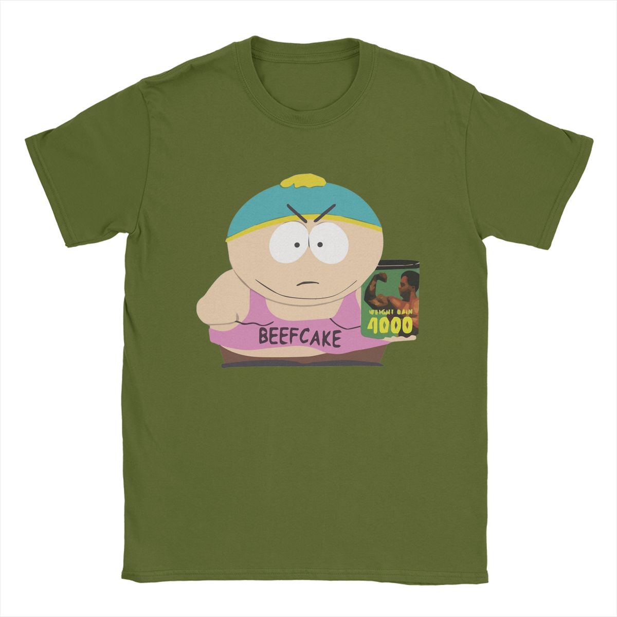 

Новинка BEEFCAKE 4000 Southparks Футболки Чоловічі Футболки з Круглим Вирізом Бавовняні Футболки з Коротким Рукавом Футболка Великих Розмірів Топи M