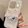 Koreanischer Niedlicher 3D Buch Make-up Spiegel Für Magsafe Griptok Halter Handy Fingerring Ständer Unterstützung Für iPhone 16 Mädchen Halterung