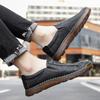 Fashion 2025 Handmade Leather Men Shoes Casual Slip On Loafers Breathable Leather Shoes Men Flats Hot Sale Walking Shoes Plus Size 38-47