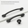 American Black Handle for Cabinets & Drawers: Minimalist Single Hole Design
