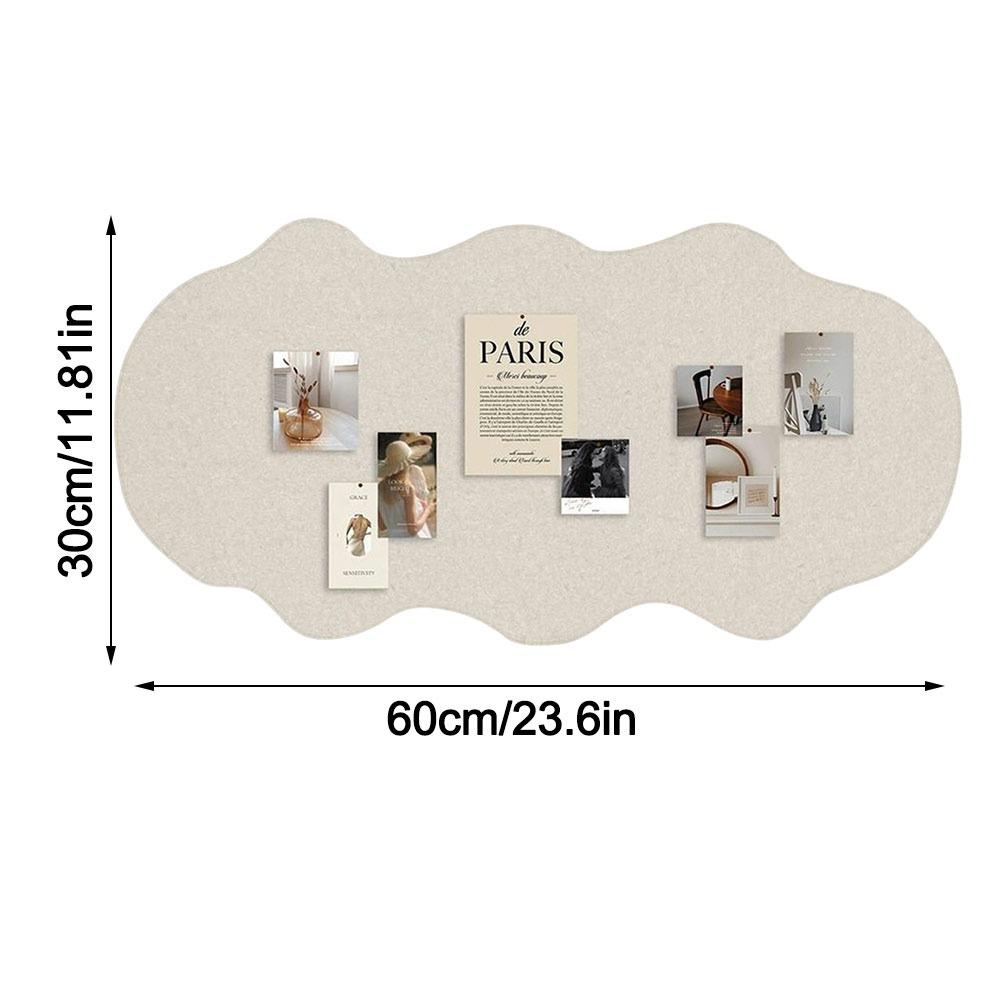 Self-adhesive Photo Wall Sticker Easy to install No-drill Felt Board Display Background Living Room Bedroom Desk Decoration