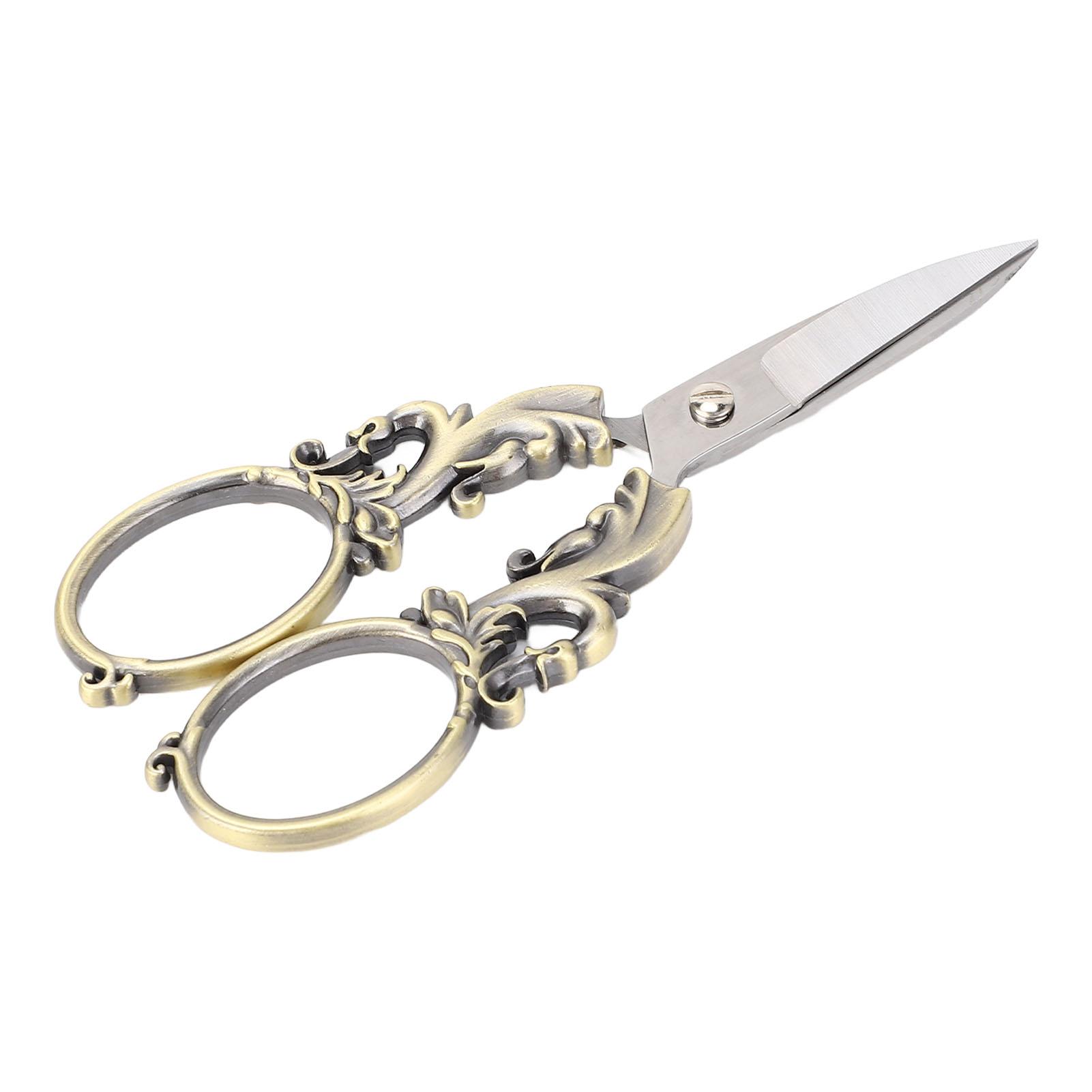 

Embroidery Scissors Small Incisive Vintage Stainless Steel for Sewing Paper Cutting Stitch Needlework