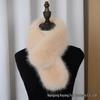 Korean Style Double-Sided Faux Fox Fur Neck Gaiter Scarf