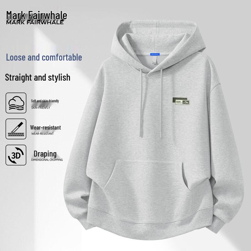 Mark Fairwhale Men's American Retro Casual Hooded Sweatshirt