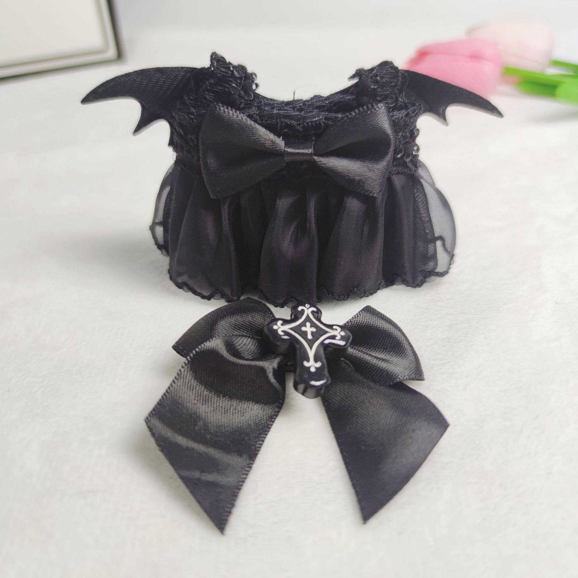 

Little Angel/Devil Labubu Pendant Vinyl Doll - First to Third Gen Bubu Sit-Sit Doll Clothes Blind Box 15cm Pendant Clothing (Doll not included)