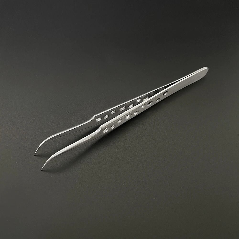Curved Straight Tip Electronics Industrial Tweezers Repair Hand Tools  Eyelash Nail Enhancement