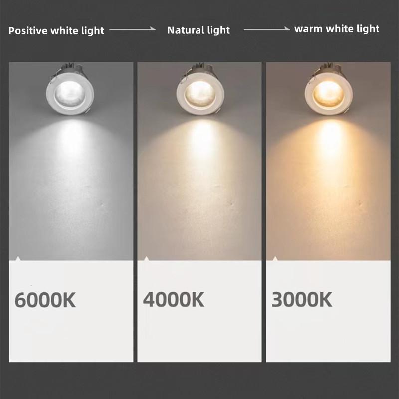 Okrągłe reflektory LED IP65 Wodoodporne COB Aluminiowa lampa sufitowa Foco Light do kuchni, prysznica, łazienki, oświetlenia wewnętrznego i zewnętrznego