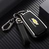 Alloy LeatherCar Key Case Cover for Chevrolet Onix Equino Orlando Cruze Spark Sonic Camaro Volt Bolt Trax Malibu Blazer Traverse