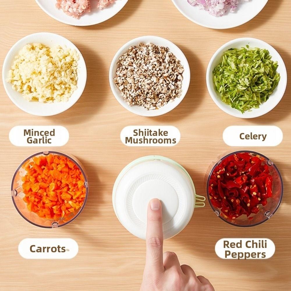 Multifunctional Mini Garlic Masher USB Charging Vegetable Crusher Garlic Pounder  Kitchen