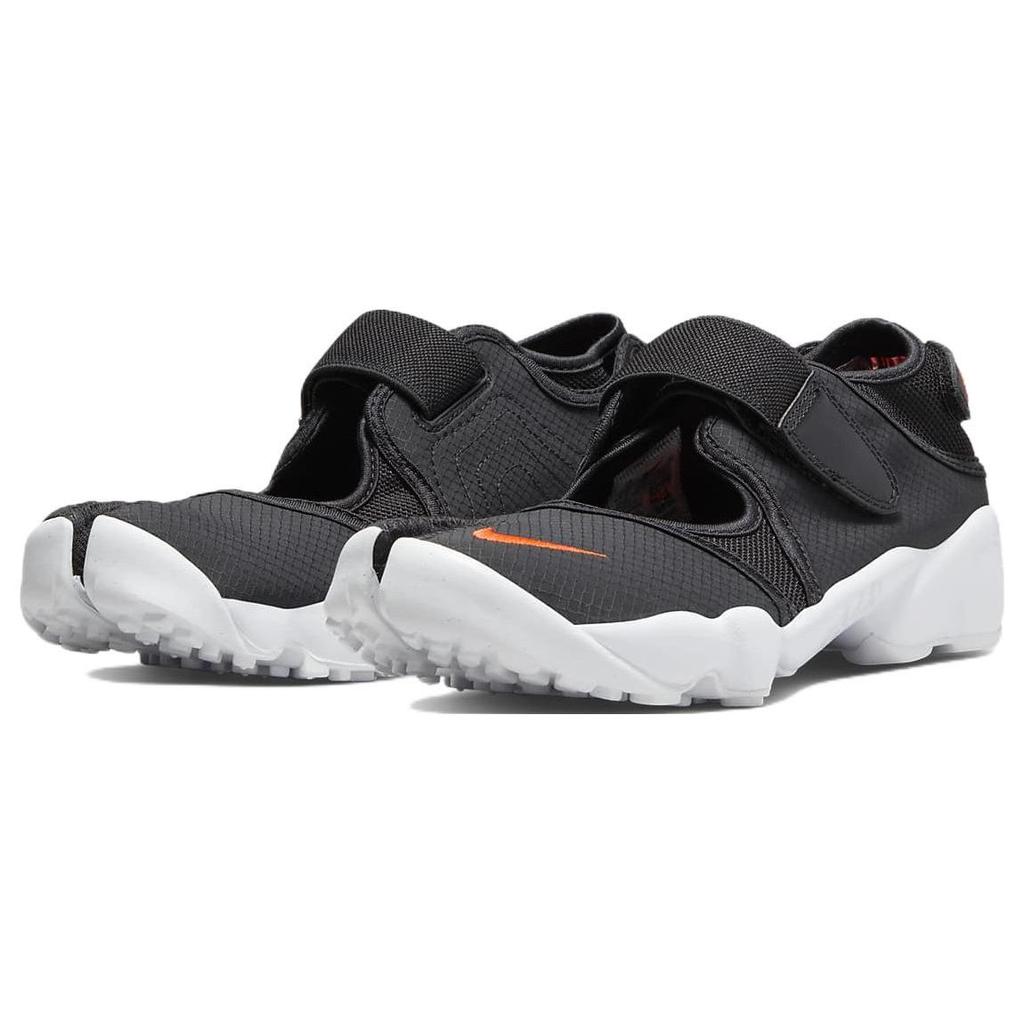 Nike Air Rift Breathe Black Rush Orange Women Sneakers White DN1338-001