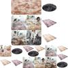 Nordic Style Round Carpet For Bedroom And Living Room Polyester Fiber Material Hand Washable