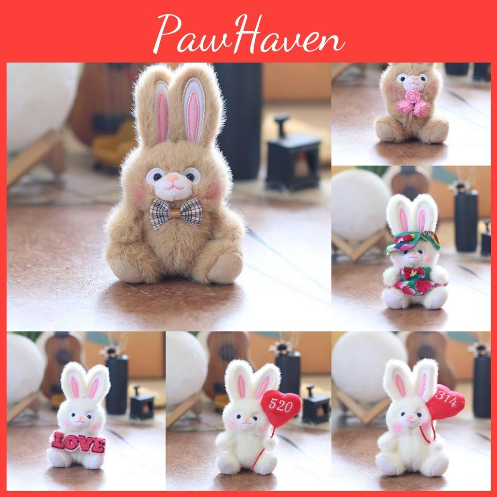 Rabbit Plush Keychain Bunny Pp Cotton Fill Valentines Day Gift Decoration Bag
