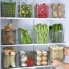 Transparent PET Plastic Fridge Organizer, Multipurpose Refrigerator Side Door Storage Bin