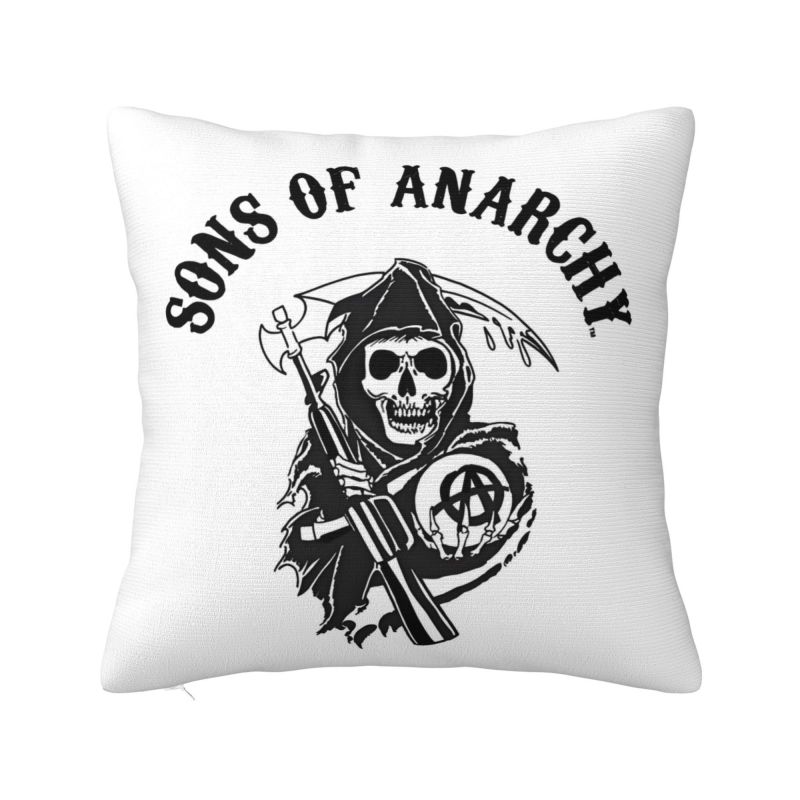 Individuelle Disney Sons Of Anarchy Kissenbezüge Die TV-Serie Samt Niedliche Zierkissenhülle für Auto Sofa