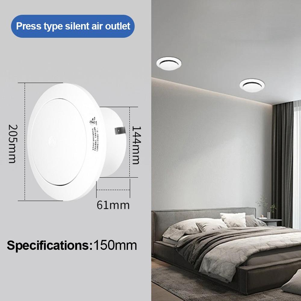Round Shape Adjustable Exhaust Outlet Air Ventilation Cover  Bathroom Ventilation