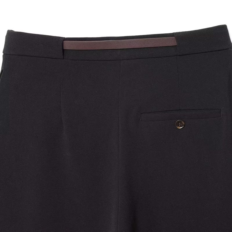 Araltay New Arrival Fashion Style Women's Clothing Fashion All-Match Casual Minimalist Belt Ruched Accessories Suit Pants 1293731