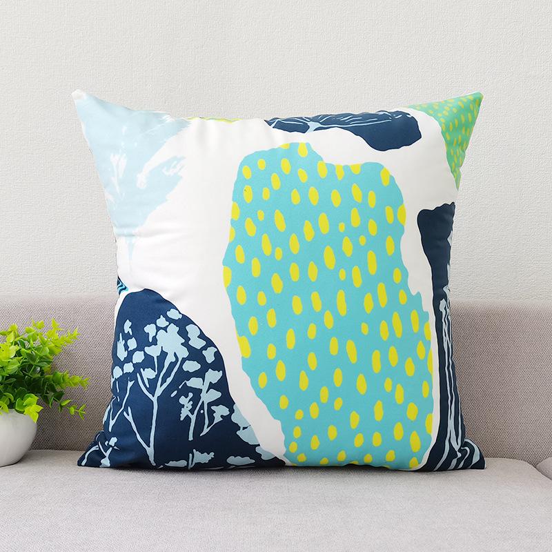 

Nordic Modern Minimalist Ins Pillowcase Core-free Short Plush Printed Sofa Bedside Tatami Cushion Pillowcase single-sided 45 * 45cm