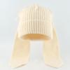 Thick Knitted Long Ear Beanie Handmade Style Rabbit Knit Hat Gift Style Winter Warm Hat  For Women