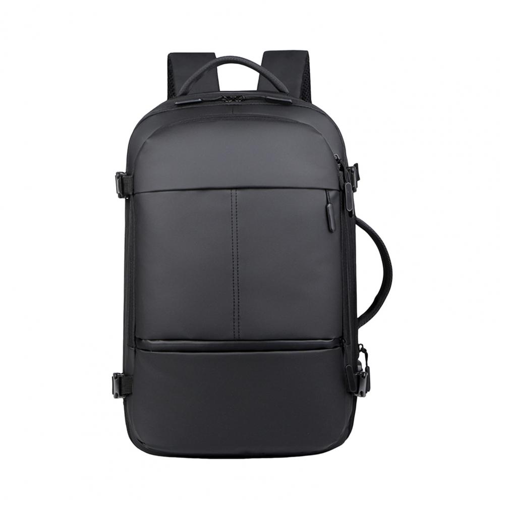 

Дорожный мужской рюкзак для ноутбука, расширяемый, деловой, большой вместимости, школьный рюкзак, расширяемый, рюкзак для активного отдыха с портом для зарядки USB чёрный