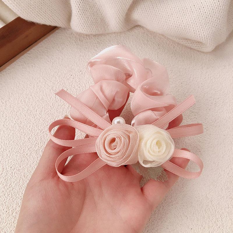 

Милые заколки-банты с цветами и жемчугом, винтажные аксессуары для волос, 2 шт., для женщин и девушек, милые универсальные заколки, модный боковой зажим, подарок