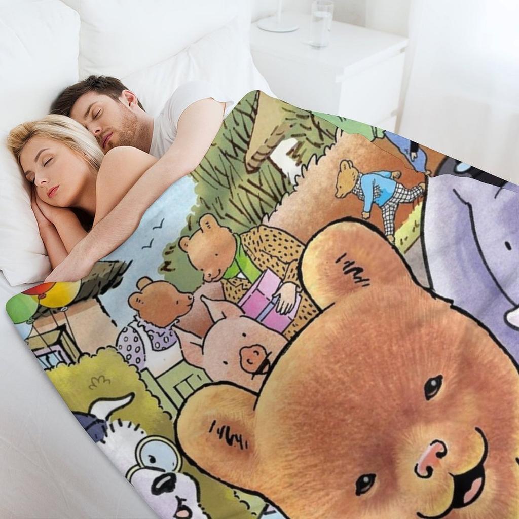 Rupert Bear Annuals Throw Blanket Sofa Bed Personalized Gift Warm for Winter Vintage Blankets