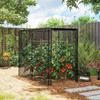Fruit Cage Bird Netting, Brassica Cage Plant Protection Tent with Zipped Door, Anti Bird, Insects, Small Animals, Black