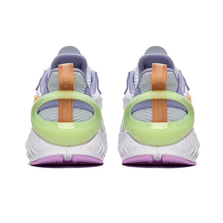 Li-Ning Cloud Shock Absorbing Durable Lightweight Breathable Non-Slip Casual Shoes Kids Shoes Blue White YKCT086-2