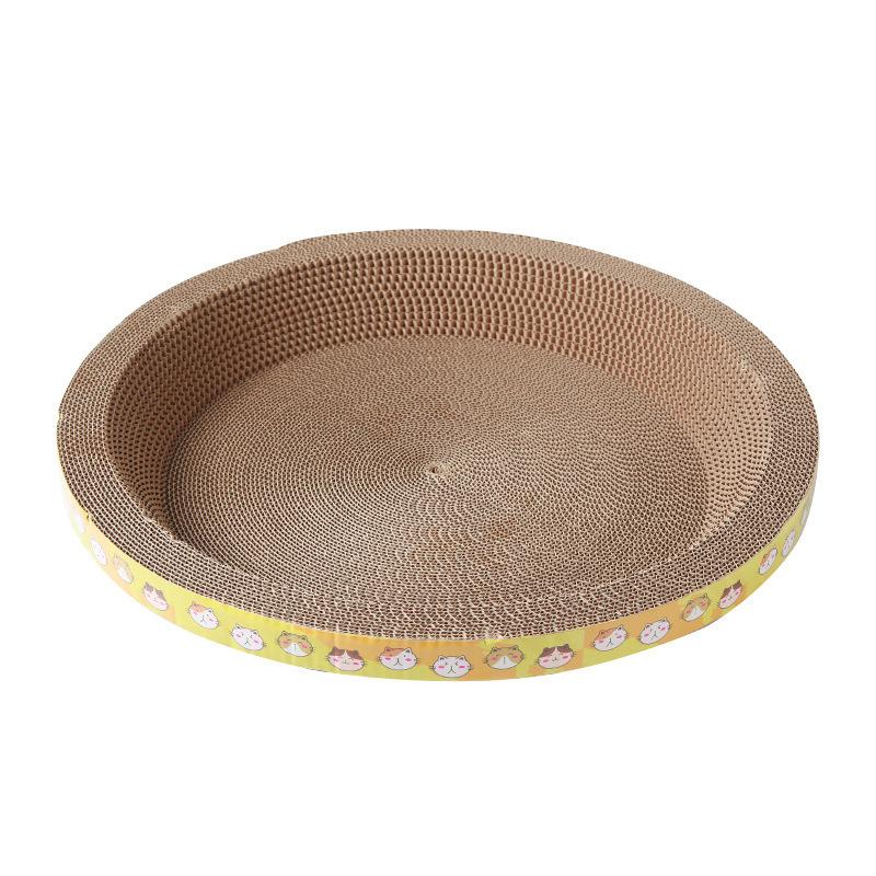 The cat scratching board does not drop debris, the cat scratching board and the cat nest are integrated with thickened encrypted corrugated