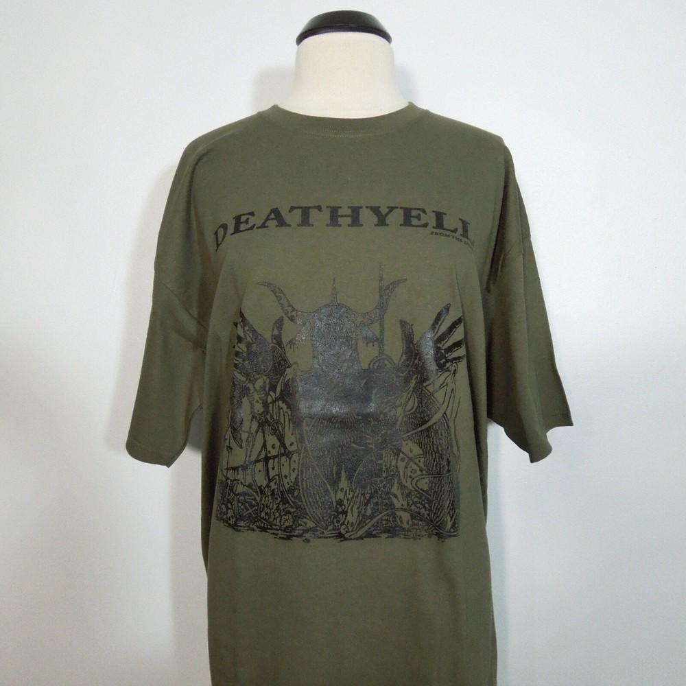 DEATH YELL From The Demo 2XL T-Shirt GREEN Mens Unisex T-Shirt XXL