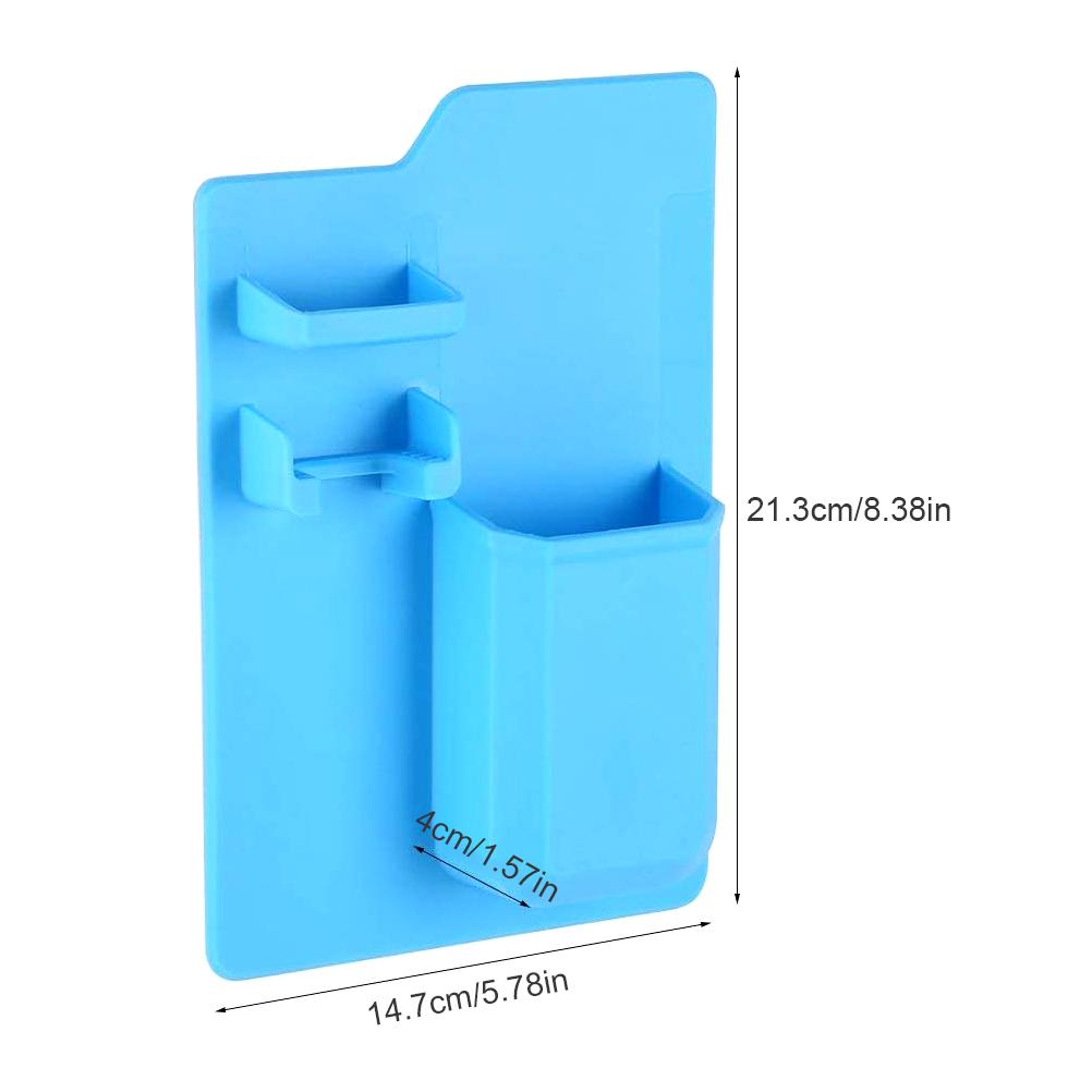 

Силиконовый Органайзер для Туалетных Принадлежностей Водонепроницаемый Держатель для Зубной Щетки Самоклеящаяся Полка чёрный