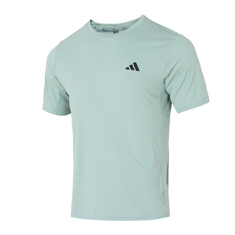 

Adidas Round Neck Breathable Quick-Dry Fitness Training Short Sleeve Running T-Shirt Men Tops KU8714 S