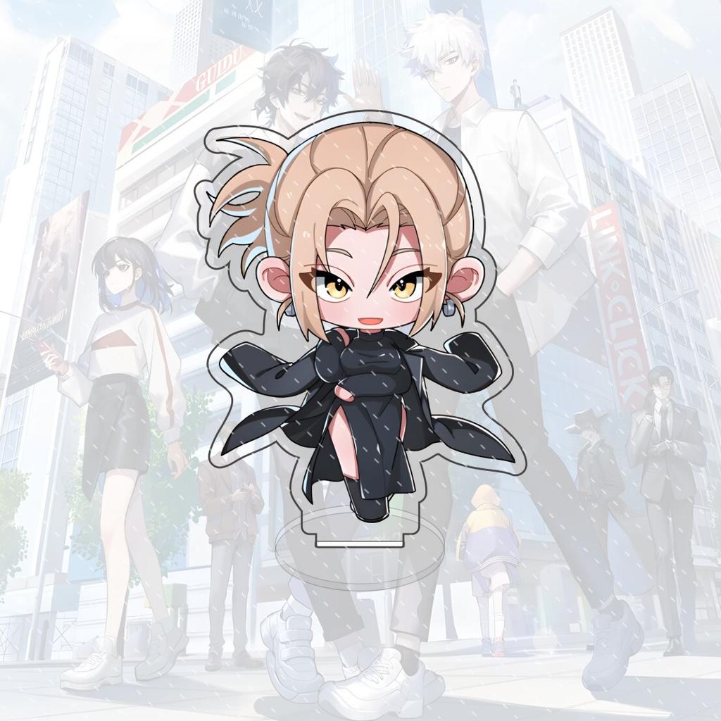 Anime Link Click 10cm Acrylic Q Version Character Charles Lucas Jo Standing Model Cute Desktop Decoration Collection Gift