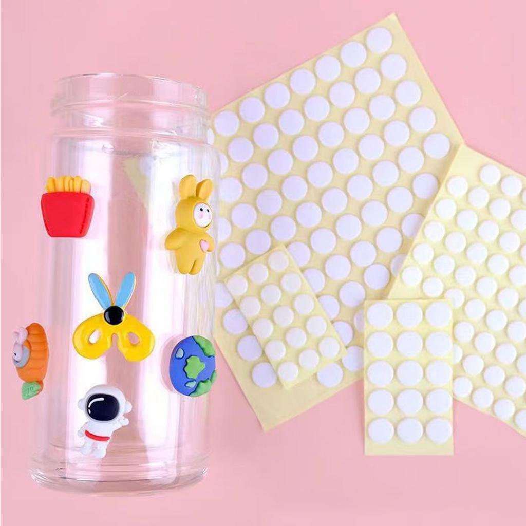 Double Sided Sticky Dot Stickers Sticky Double Sided Adhesive Clear Glue Point Dots for DIY Craft Home Supplies 1 Sheet