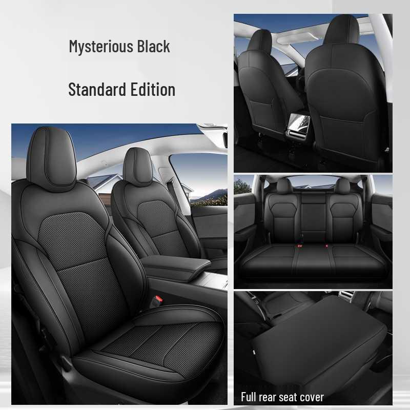 Tesla Model Y All-Season Wear-Resistant Leather Seat Covers & Cushions