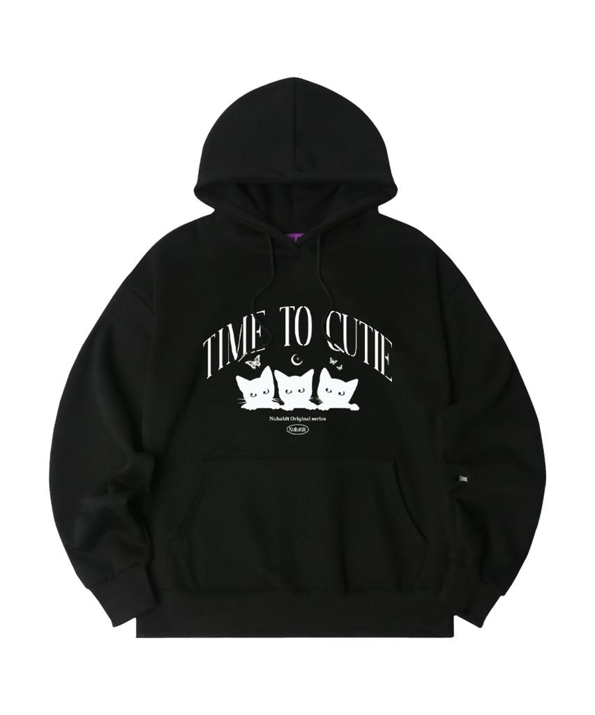 N/H Time To Cutie Oversized Fleece-Lined Hoodie_Black (Soh4-4Nh1215)