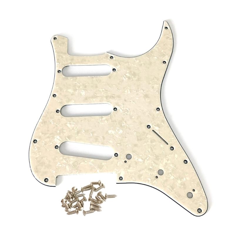 11 Holes Guitar Bass Pickguard 3 Ply Scratchplate Guitar Scratch Plate 6 Strings Guitar Musical Instrument Accessories