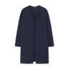 Rib Sleeve Long Open Knit Coat F9af 1x011ct