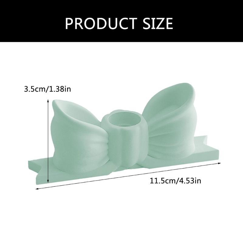 Unique Bowknot Candle Holder Candlestick For Weddings And Holiday Candle Stand Colorful