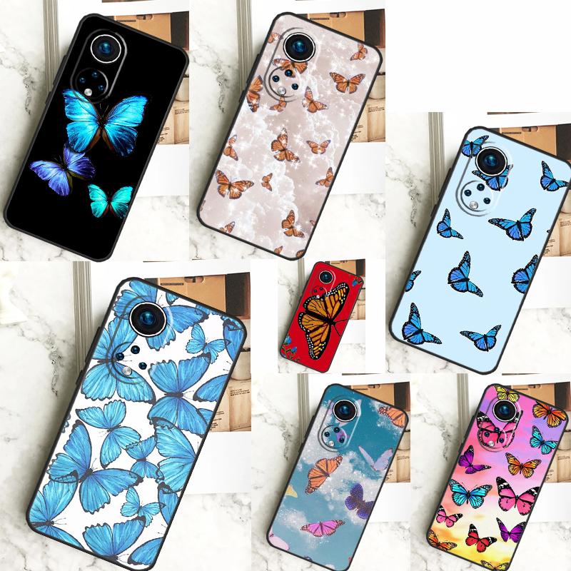 Blue Butterflies Nursery Case For Honor Magic 5 Lite Magic 6 Pro X8b X9b X6a X7a X8a X9a X6 X7 X8 X9 50 70 90 Cover