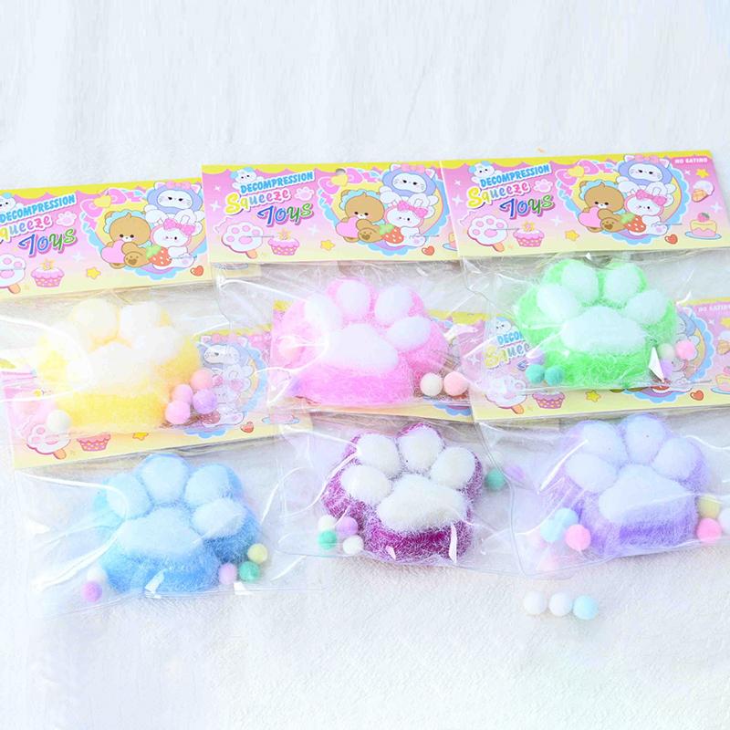 Cat Paw Squeeze Toys Kawaii Cute Slow Rebound Decompression Toy Children'S Happy Sensory Toys Birthday Gift Home Decoration